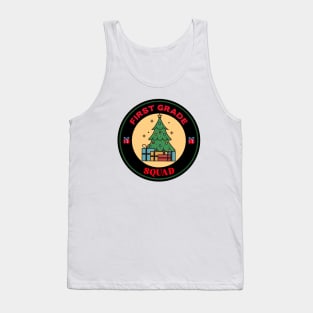 First Grade Squad Christmas Tank Top